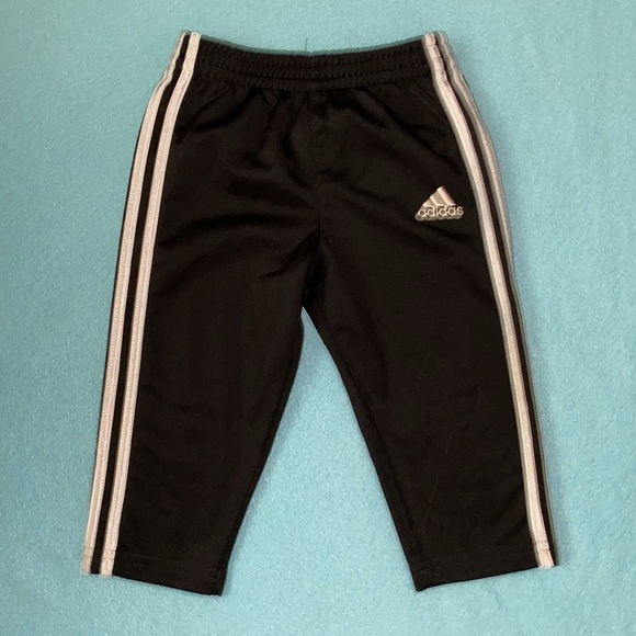 ADIDAS tricot track pants soccer style pull on elastic waistband NEW size 12M - Picture 2 of 11